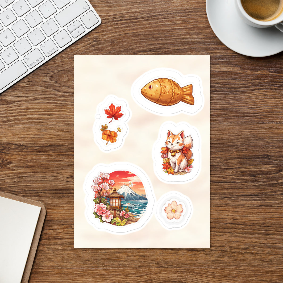 5 Vibrant Japanese stickers – Star Co